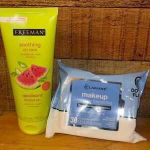 Freeman Watermelon Mask & Clarisse Makeup Remover Cloths